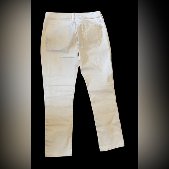 J. Crew White Denim Stretch Slim Straight Leg Jeans Size 27 / 29 - Picture 3 of 6
